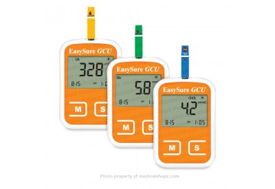 EasySure GCU Blood Glucose, Cholesterol and Uric Acid 3-in-1 Monitoring System